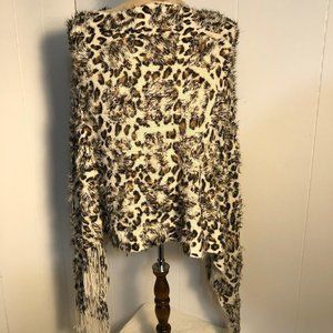 Womens Animal Print Shawl.